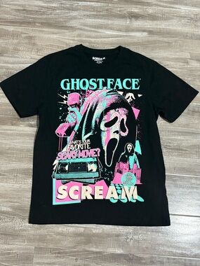 ! NEW ! Unisex Scream Ghost Face horror Graphic Glow In The Dark Shirt